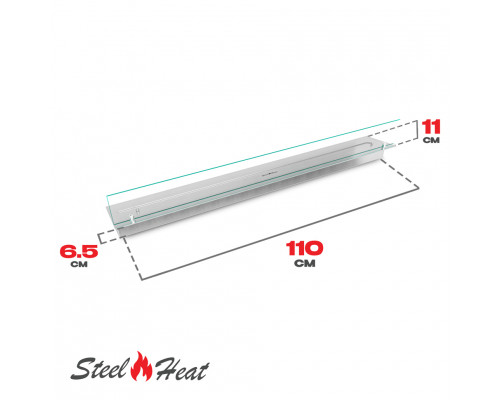 Топливный блок SteelHeat LINE GLASS 1100